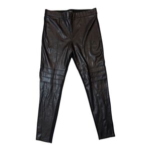 Dynamite Stretch Pleather Black Skinny Pant Women's Large